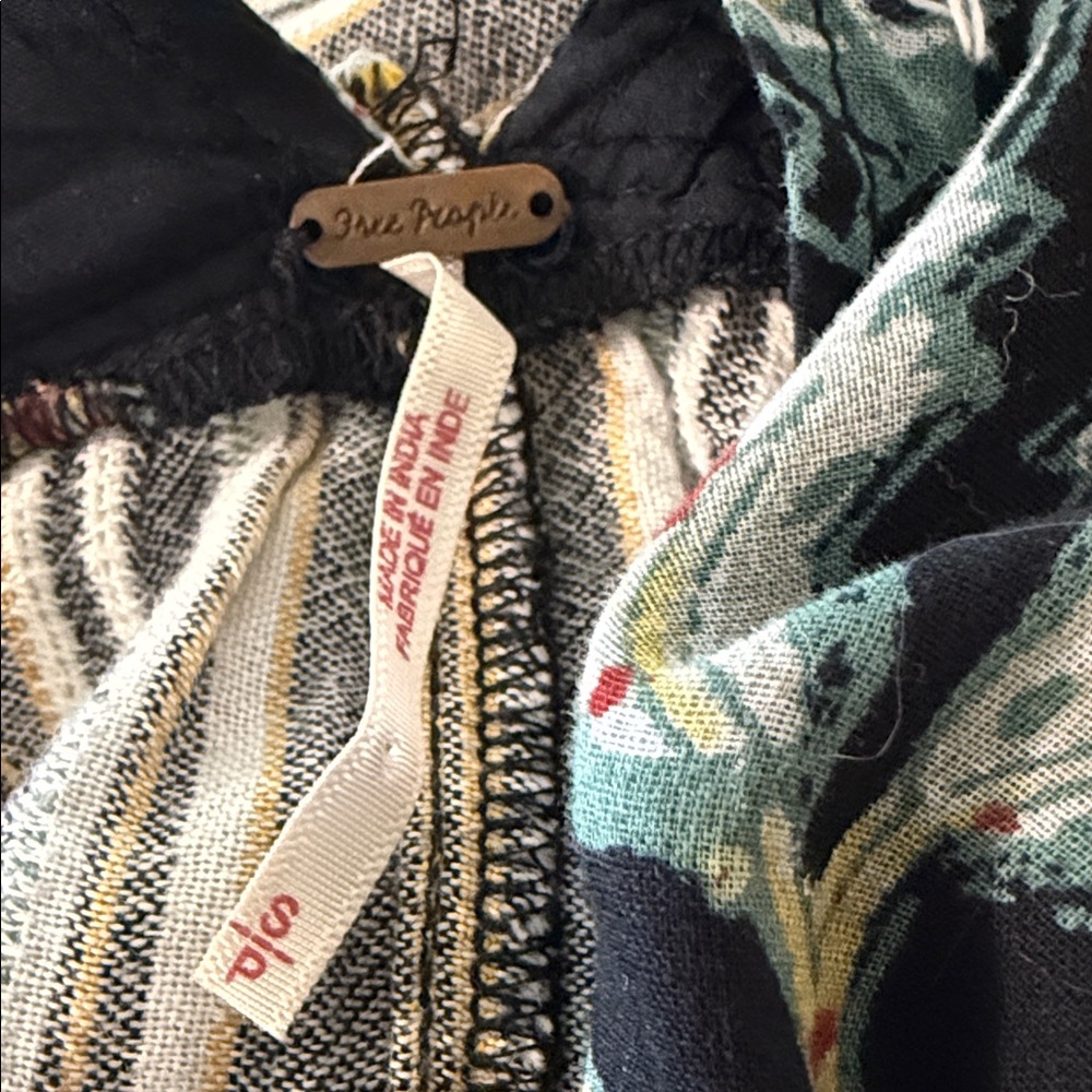 Free People Multicolor Striped Embroidered Blouse - Picture 7 of 7